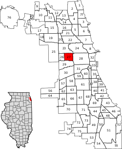 Location within the city of Chicago