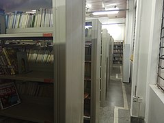 A corner of one of the reading rooms of Yuhuan Library.