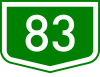 Main road 83 shield