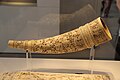 Signal horn (olifant) of ivory with figural decoration, Lower Italy or Sicily, 11th-12th century