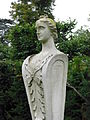 One of ten female heads in front of Chiswick House