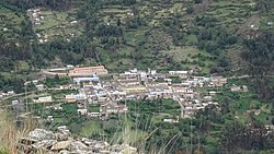 Tantamayo as seen from the archaeological sites of Phiruru