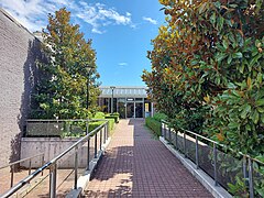 This is an image of the entrance to the Mount Lawley campus, home to the Western Australian Academy of Performing Arts (or WAAPA).