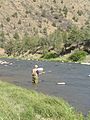 Fisherman on the Crooked River, Central Oregon.