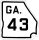 State Route 43 marker