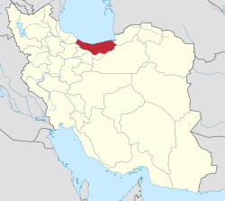 马赞德兰省在伊朗的位置