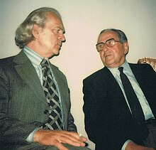 Witold Małcużyński (left) in 1976