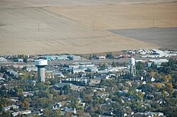 Aerial view of Kindersley