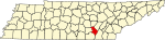 标示出塞夸奇县位置的地图