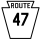 Pennsylvania Route 47 marker