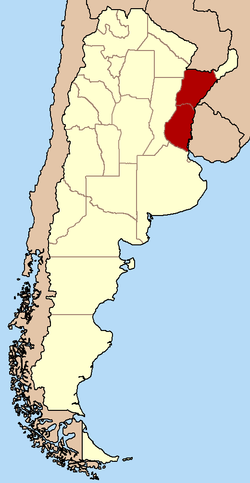 Republic of Entre Ríos (modern-day Argentine provinces of Entre Ríos and Corrientes)