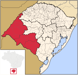 Location of Sudoeste Rio-Grandense