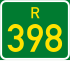 Regional route R398 shield