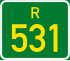 Regional route R531 shield