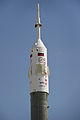 聯盟TMA-02M型火箭的上節特寫，此處也是成員艙的所在位置