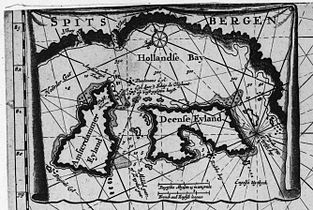 17th century Dutch map of "Deense Eyland".