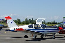 Single-engine plane on the tarmac