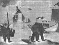"The Harbor in Winter" by Tod Lindenmuth (1885 - 1976), published in The New York Times, 1927