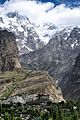 Ultar Peak towers above the fort