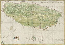 约1640年的台湾地图