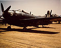 A U.S. Marine Corps Douglas AD-2 Skyraider during the Korean War.