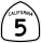 State Route 5 marker
