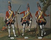 1751年的英国步兵卫队