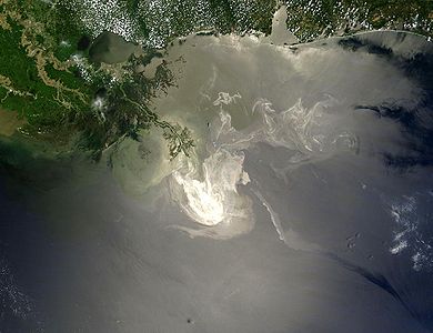 Deepwater Horizon oil spill, by NASA/GSFC MODIS Rapid Response