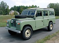 Land Rover Series IIA station wagon coil-sprung hybrid