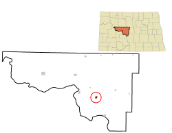 Location of Underwood in McLean County
