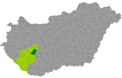 Tab District within Hungary and Somogy County.