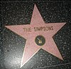The Simpsons star at the Hollywood Walk of Fame