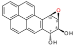 Structure of (+)-benzo[a]pyrene-7,8-dihydrodiol-9,10-epoxide