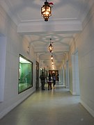 A museum hallway