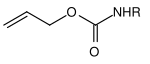 Structural formula of the Alloc protecting group