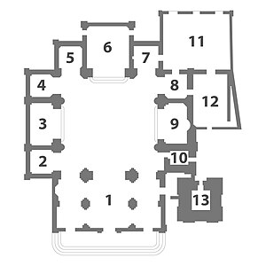 The plan of the basilica of San Magno