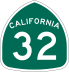 State Route 32 marker