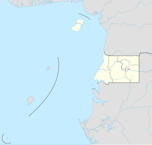 姆比尼在赤道几内亚的位置