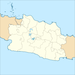 Garut Station is located in West Java