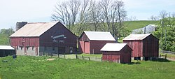 Jefferson County's Bicentennial Barn is on Route 213