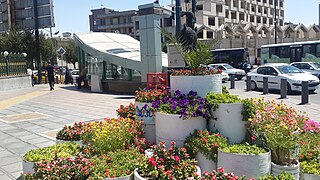 Mashhad Metro entrance and urban design