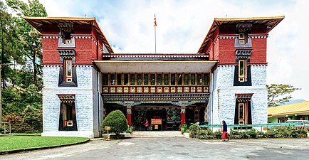 The Namgyal Institute of Tibetology Museum displays rare Lepcha tapestries, masks and Buddhist statues.