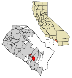 Location of Laguna Hills in Orange County, California.