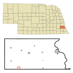Location of Burr, Nebraska