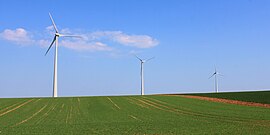 The wind farm in Grimault