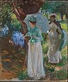 John Singer Sargent Two Girls with Parasols 1889