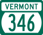 Route 346 marker