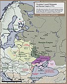 俄罗斯帝国治下扎波罗热哥萨克酋长国的领地，1751年