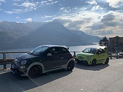 2020 Abarth 695 70° followed by 2020 595 Competition