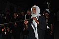 Bahraini Shia Muslims participate in a candle march.